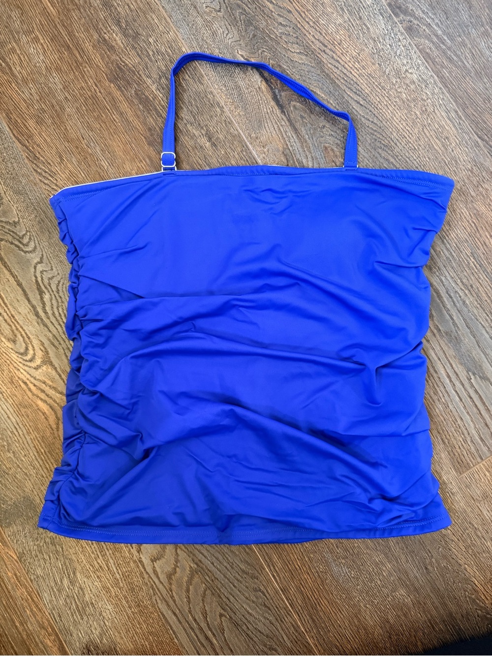 Venus Cobalt Blue Bandeau Tankini Top